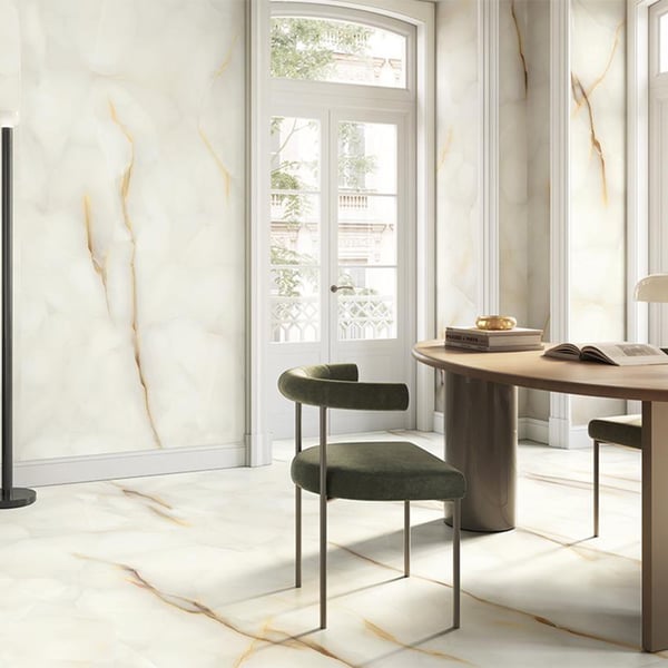 Πλακάκι Tele Di Marmo Pure Onyx Perla γυαλιστερό 60x120 cm  